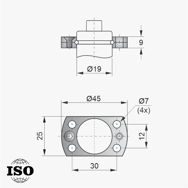 Flange PNB-91-019 - Desenho Técnico
