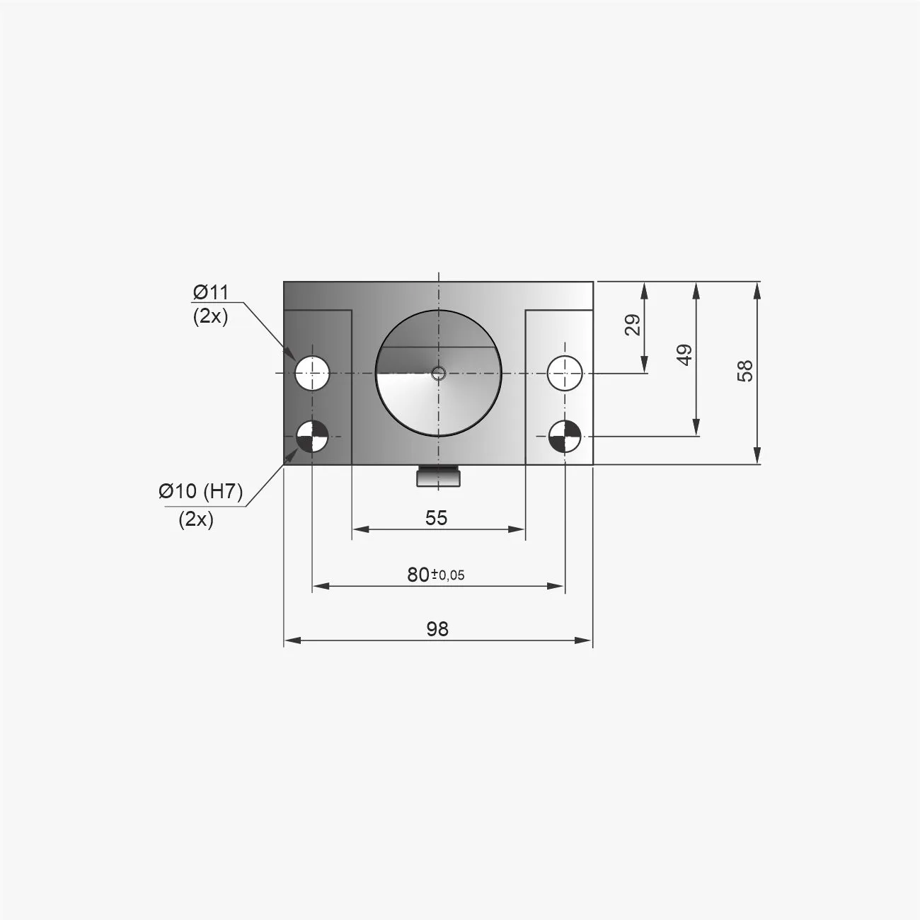 Desenho técnico do levantador PNFL-01 - imagem 3
